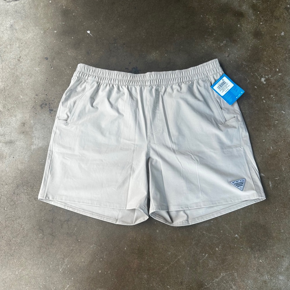 Columbia PFG Terminal Roamer Shorts Mens XL Tan New Stretch Fishing FM6594-271